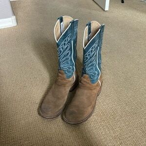 Olathe men’s cowboy boots size 11D handmade USA